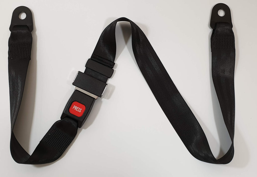 thumbnail image 2 of 2-Point Lap Seat Belts With Mounting Hardware – Bright Red, Andover Restraints, USA Made 2 of 5