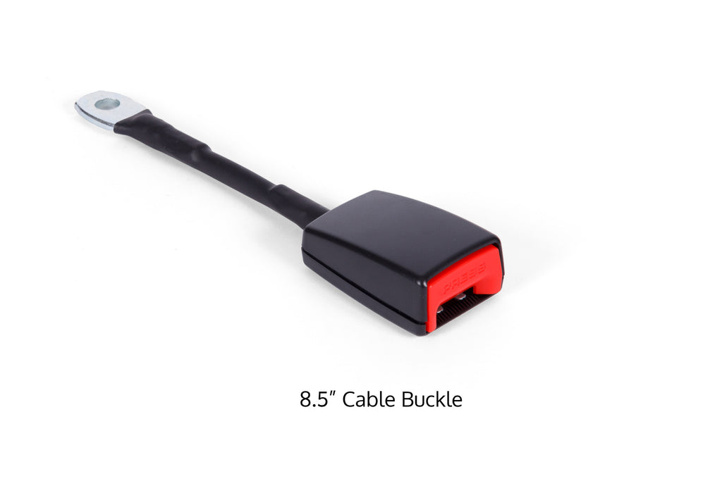 2-Point non-retractable belts with custom buckles