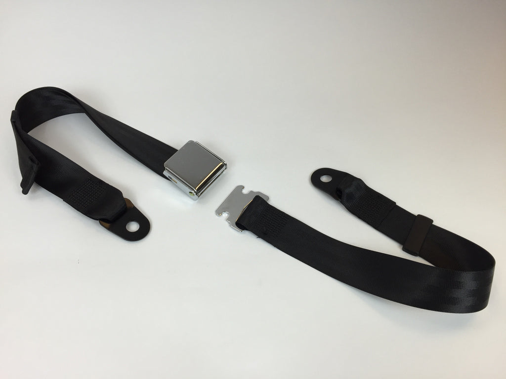 Golf Cart Lap Belt with Lift Lever Buckle - Non Retractable