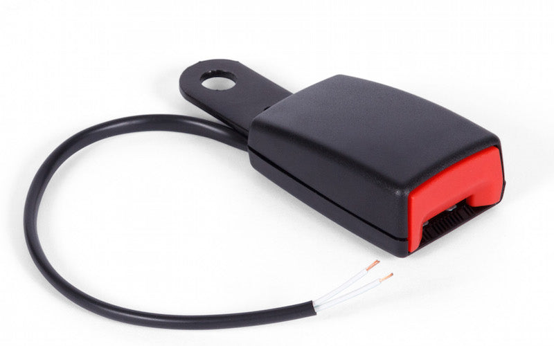 3 Point retractable seat belt with electric buckle